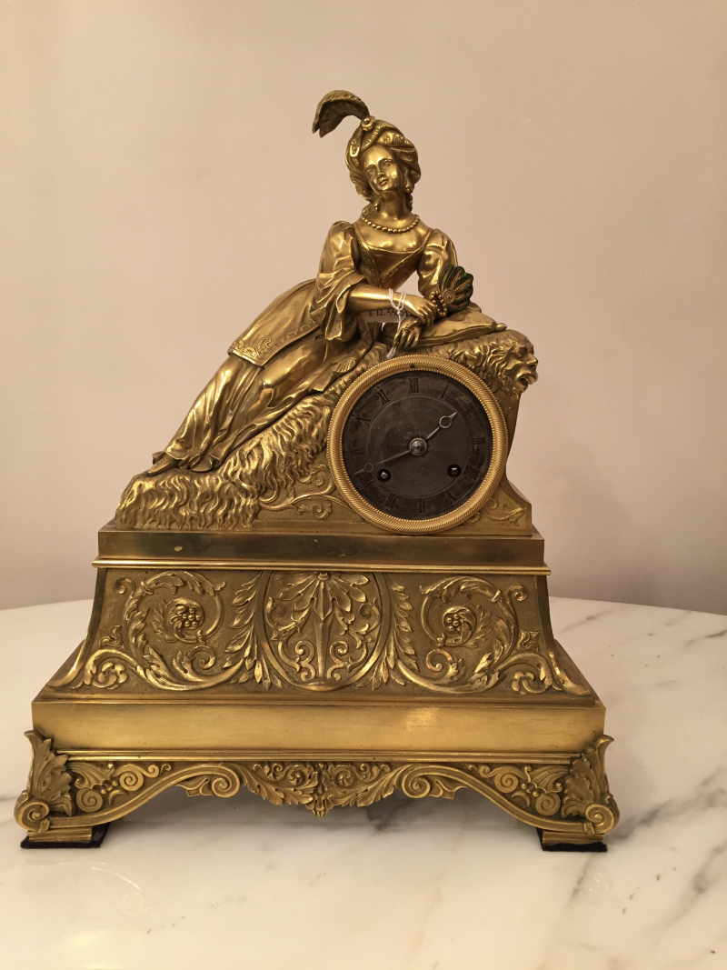Fransa da Osmanlı Pazarı İçin Yapılmış Bronz Altın Vermeli Saat