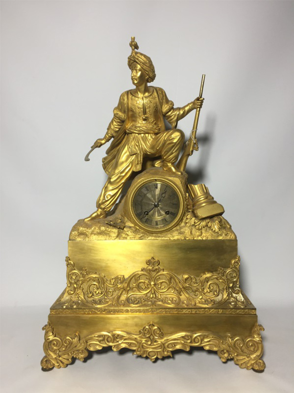 Fransa da Osmanlı Pazarı İçin Yapılmış Bronz Altın Vermeli Saat